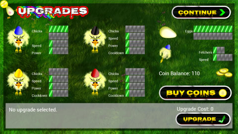 Bunny Wars Egg defence for Android devices upgrade screen grab