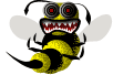 Evil Wasp from the Parachute Game for Android mobile devices